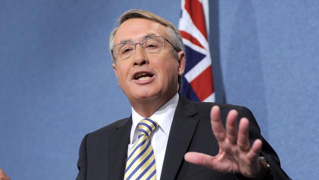 As federal treasurer in 2008, Wayne Swan led the way in restoring confidence in the banking system through the GFC. Picture: AAP