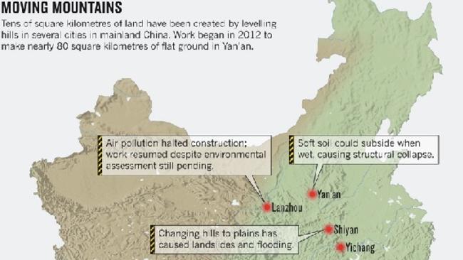 The cost of the ambitious mountain flattening project. Picture: Nature