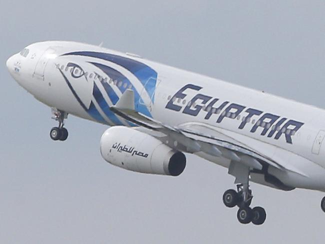 FILE - In this May 19, 2016 file photo, an EgyptAir Airbus A330-300 takes off for Cairo from Charles de Gaulle Airport outside of Paris. Egyptians officials say a bomb threat has forced an EgyptAir airliner en route to Beijing from Cairo to make an emergency landing in Uzbekistan, where the aircraft is being searched. (AP Photo/Christophe Ena, File)