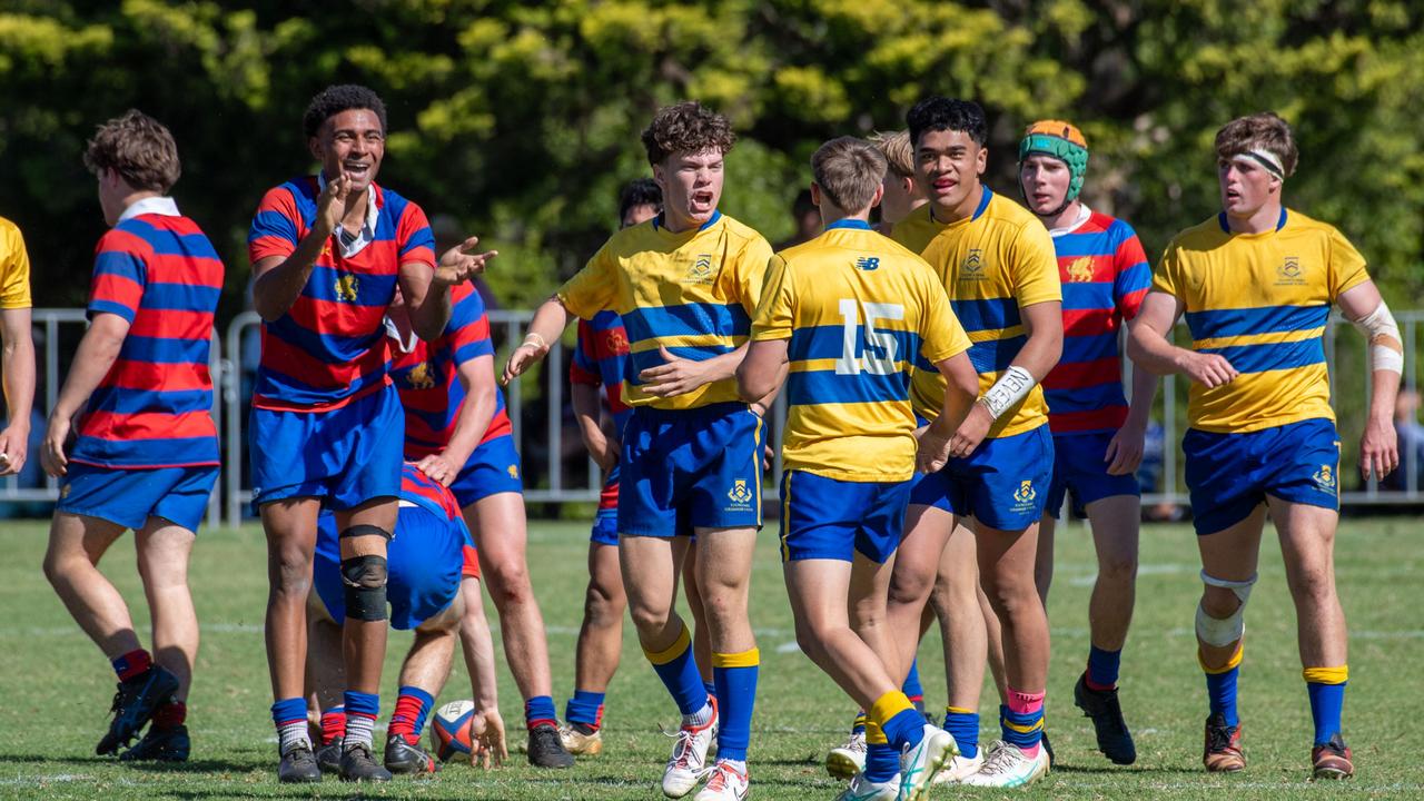 Downlands Second XV vs TGS Second XV. 2024 O'Callaghan Cup day at Downlands College. Photo by Nev Madsen