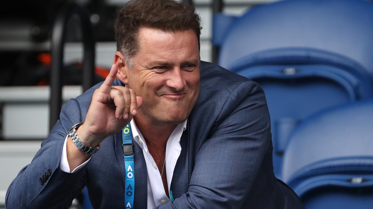 Karl Stefanovic at the Australian Open. Picture: Michael Klein