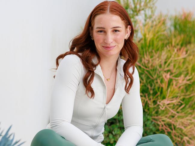 Daily Telegraph. 23, September, 2024.Olympic gold swimmer Mollie O'Callaghan, at Lululemon Together We Grow event, in Vaucluse, today.Picture: Justin Lloyd.