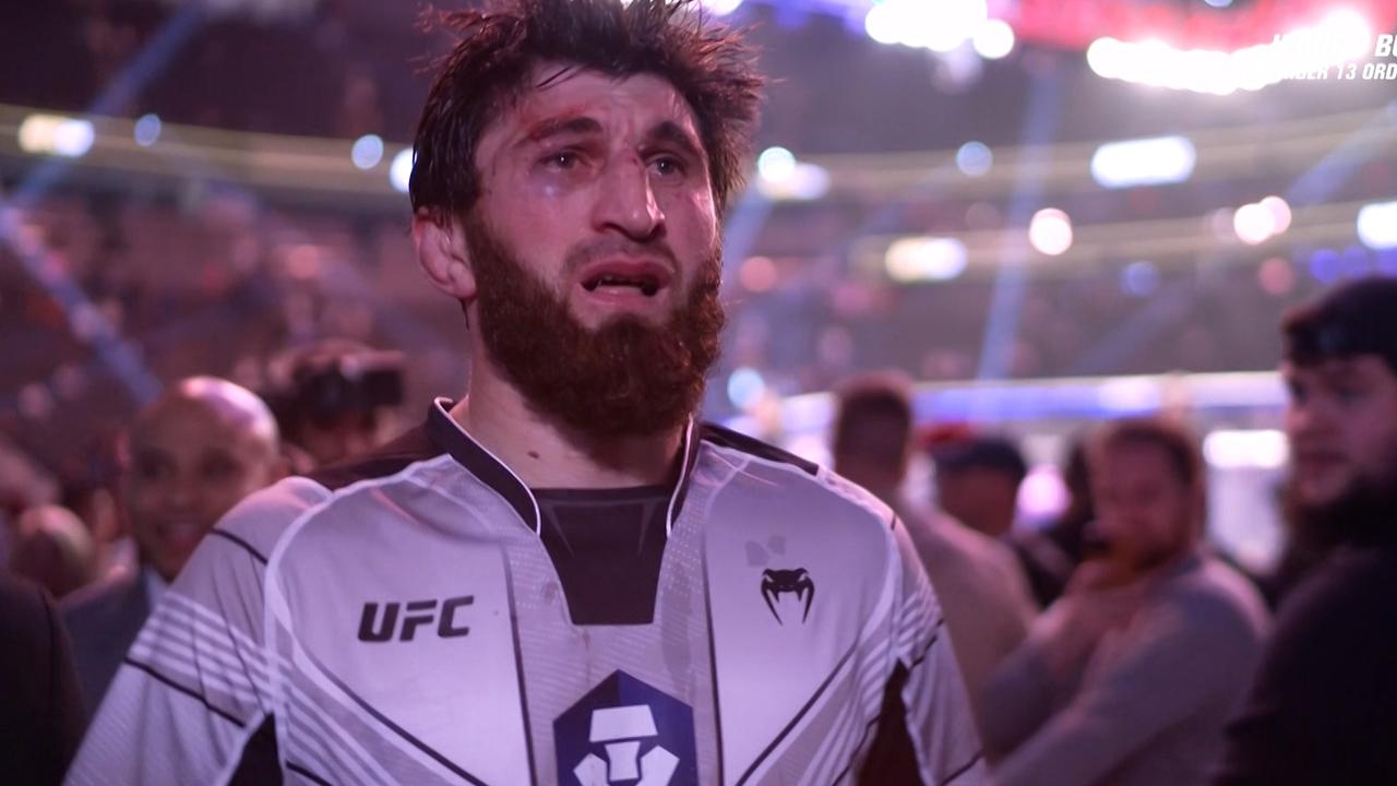 Ankalaev visibly upset after his fight was scored a split draw.
