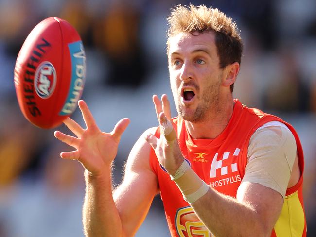 AFL Round 12. Hawthorn vs. Gold Coast Suns at the MCG. Gold Coast Suns' Michael Barlow   . Pic: Michael Klein