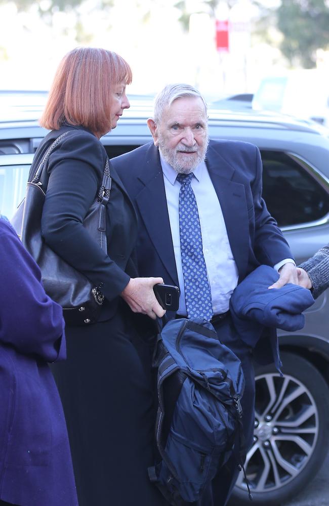 Frank Valentine arrives at Campbelltown court for sentencing. Picture John Grainger