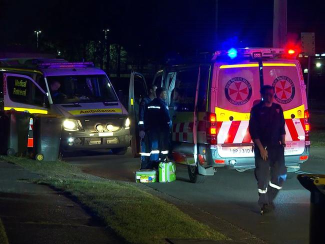 A man is in hospital after being shot in western Sydney. picture: TNV