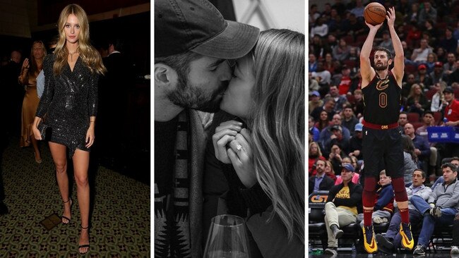 Kevin Love and Kate Bock are engaged.