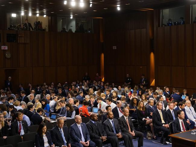 Former FBI Director James Comey testifies during a US Senate Select Committee. Picture: AFP