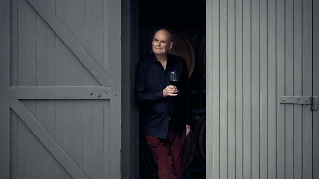 James Halliday ahead of the release of his Halliday’s Top 100 wine list published in The Weekend Australian Magazine. Picture: Nick Cubbin