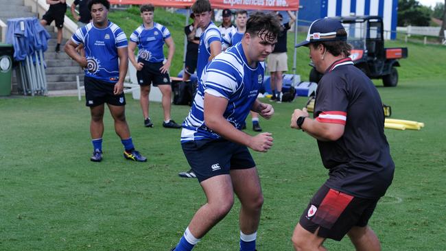 A practical demonstration at the 2024 The Youth Rugby Coaches Forum.