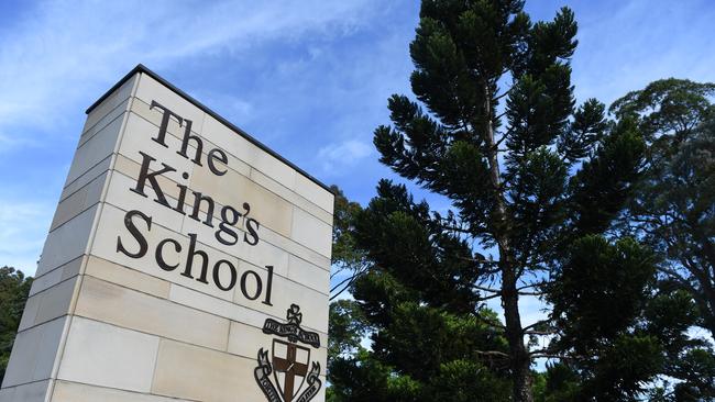 The King's School at North Parramatta, in Sydney. Picture: AAP