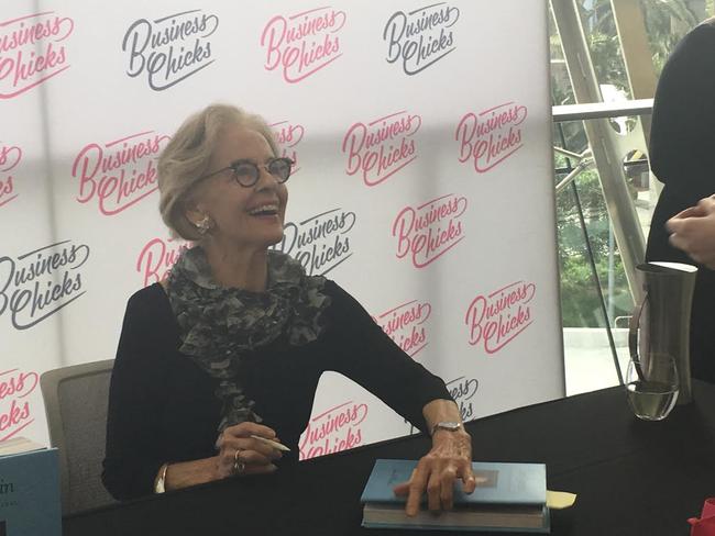 Former Governor-General Quentin Bryce at the Business Chicks breakfast in Sydney today.