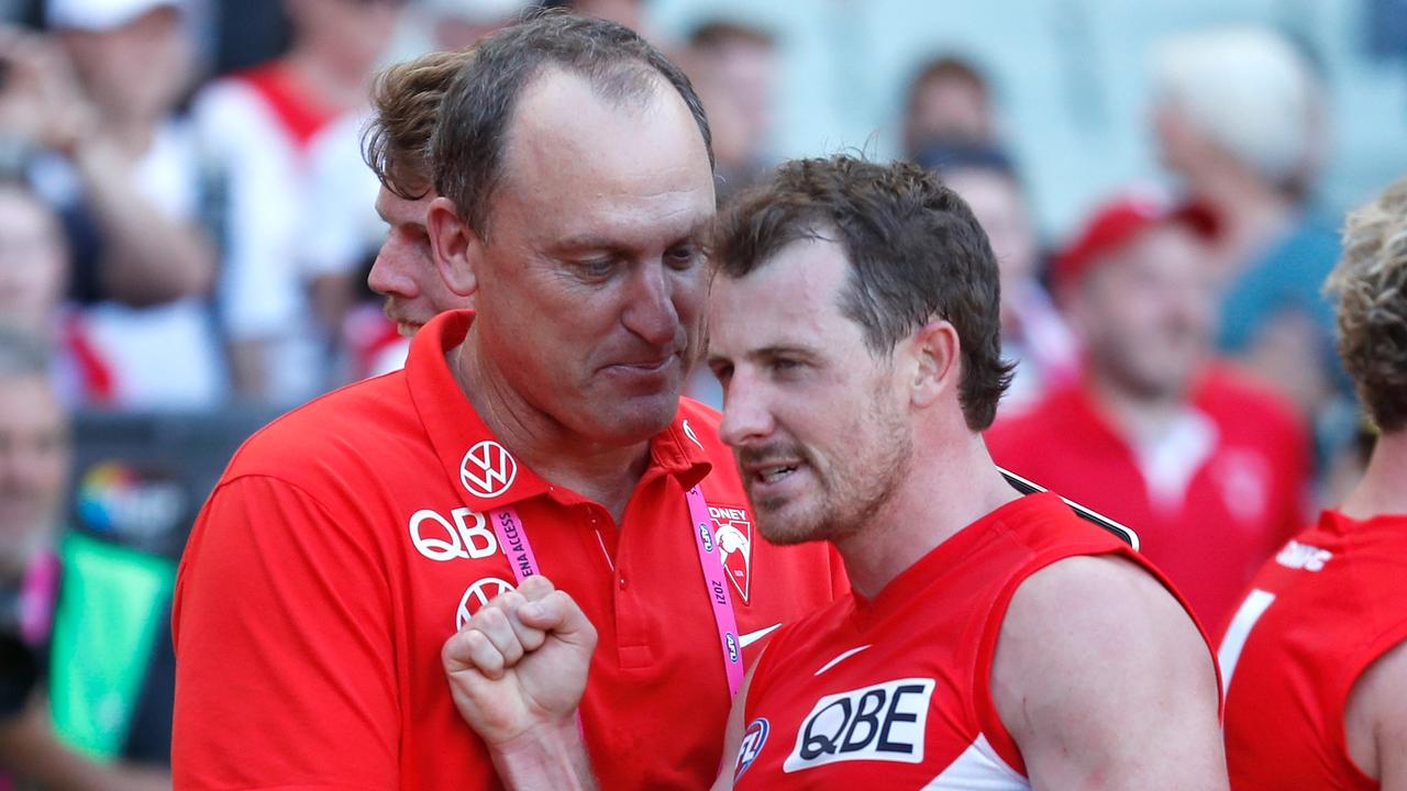 Swans Coach John Longmire has his side humming. Picture: Michael Willson