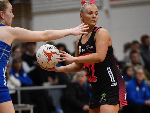 Tenille Gray will be one to watch for Tango on Wednesday. Pic: On the Ball Media/Netball SA.