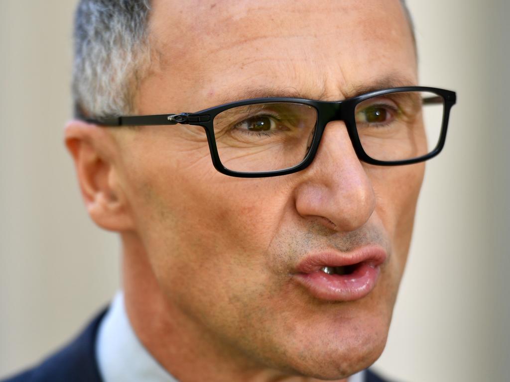 Greens leader Senator Richard Di Natale has said Australia is headed down the ‘same path’ as US politics. Picture: AAP/Mick Tsikas