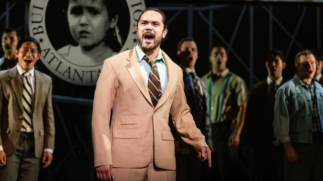 Nick Afoa (John) in the Australian production of Miss Saigon. Picture: Daniel Boud