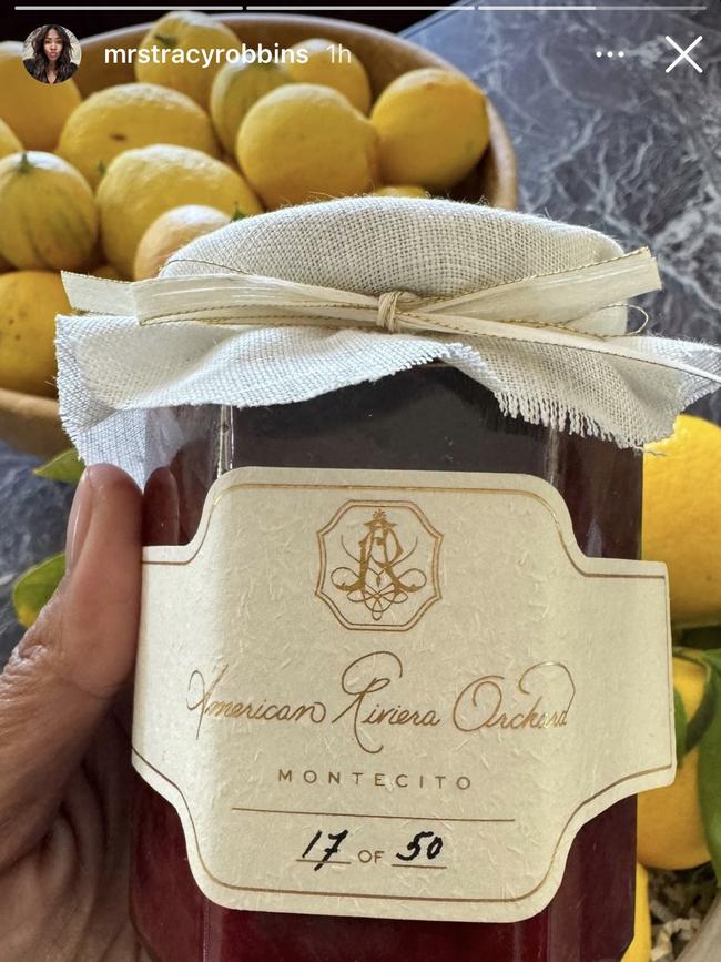 Fashion designer Tracy Robbins was among the first 50 to be gifted a jar of Markle's jam.