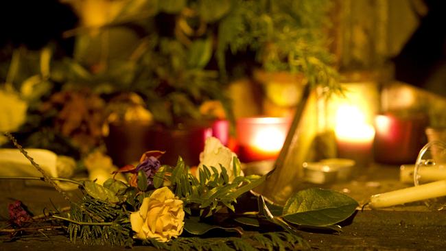Tributes for those that died after the Leviathan II whale-watching boat capsized in Tofino, British Columbia, on October 26. Picture: Reuters/Kevin Light
