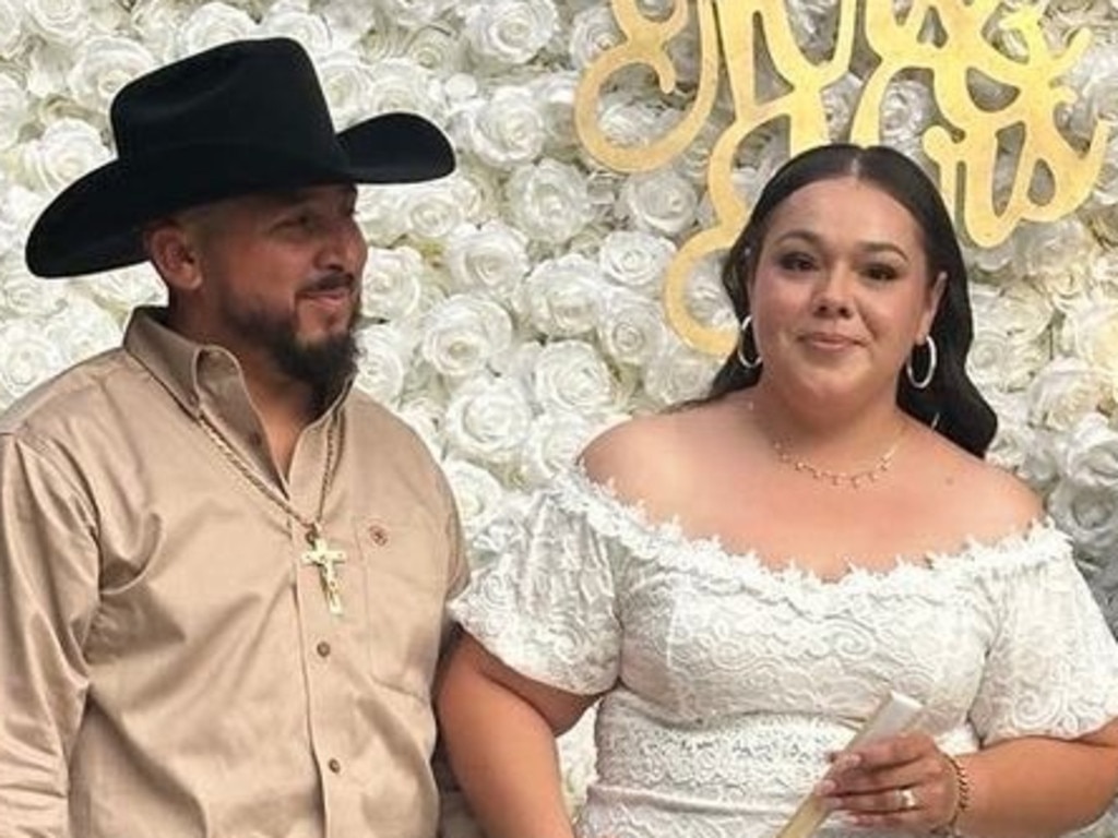 Manuel and Dulce Gonzalez held their wedding celebration in their backyard this past weekend when police said two robbers came in, shooting the groom in the head. Picture: GoFundMe