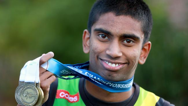 Young athlete Mithuran Shivakumaarun has been nominated for a Local Sports Star award. Picture: Angelo Velardo