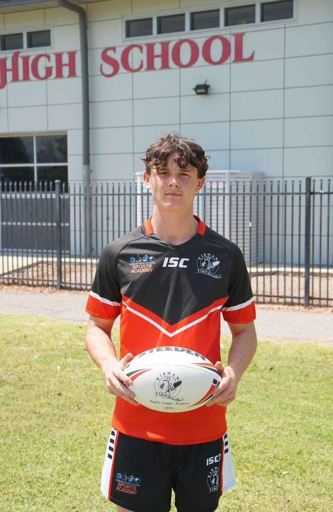 Ben Roebuck from Kirwan State High School's rugby league program.