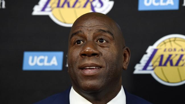 Los Angeles Lakers team president Earvin 'Magic' Johnson.