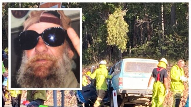 Alan Stevens (inset) is recovering in hospital after being injured in crash that killed his son at Wolvi on Tuesday.