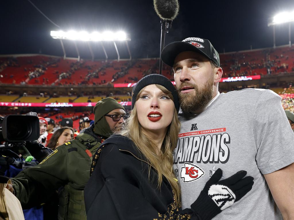 Travis Kelce and Taylor Swift have been together since 2023. Picture: Getty Images