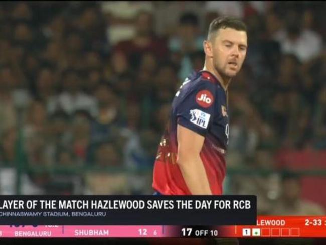 Hazlewood saves the day for RCB