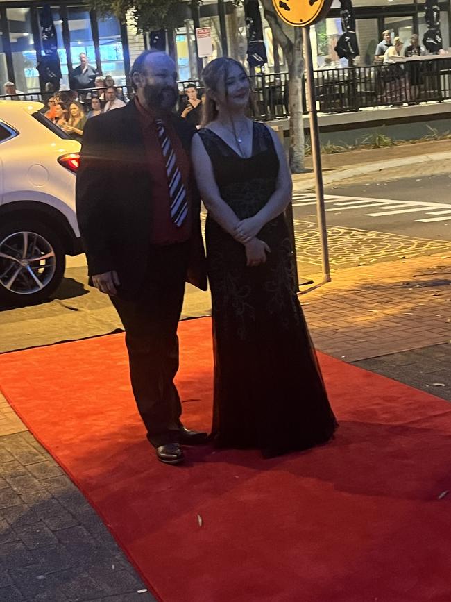 The students of Urangan State High School arrive at their formal.