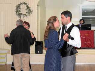 Cameron and Zoe Cormack at the Drillham Hall Mother's Day Dance, 2019. Picture: Kate McCormack