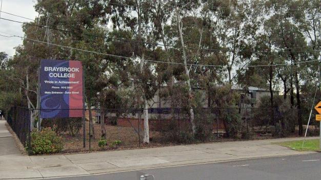 A teacher from Braybrook Secondary College has been secretly recorded without her knowledge repeating racial slurs said by a student. Picture: Google Maps