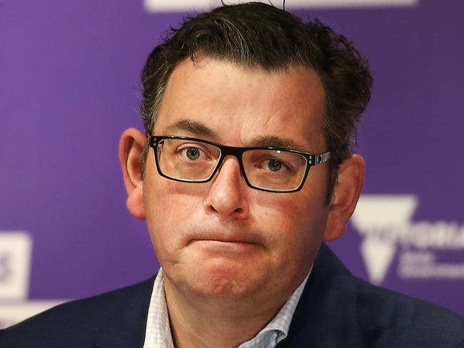 MELBOURNE , AUSTRALIA - NewsWire Photos 23 SEPTEMBER , 2020 : Victorian Premier Dan Andrews announcing the latest infection numbers as the state has passed the peak of its second wave of COVID-19. Picture : NCA NewsWire / Ian Currie