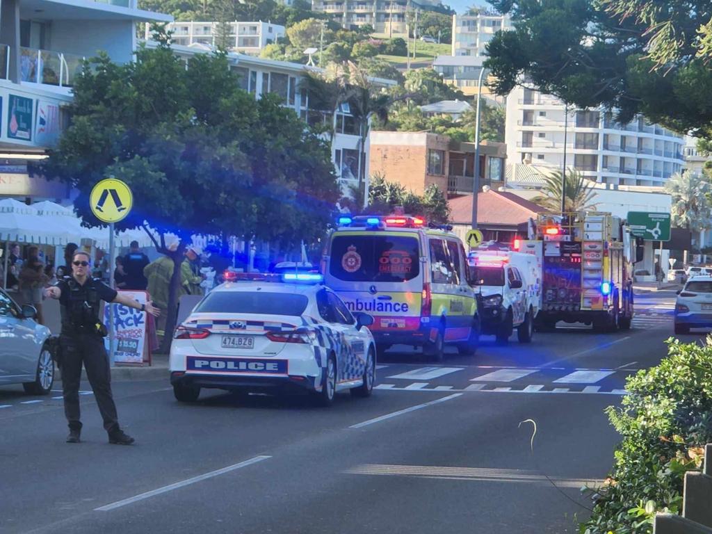 Emergency services were called to Anzac Parade in Yeppoon after receiving reports of a crash between a toddler and car just before 5pm on February 23, 2025.Â Photo: Daryn Nufer