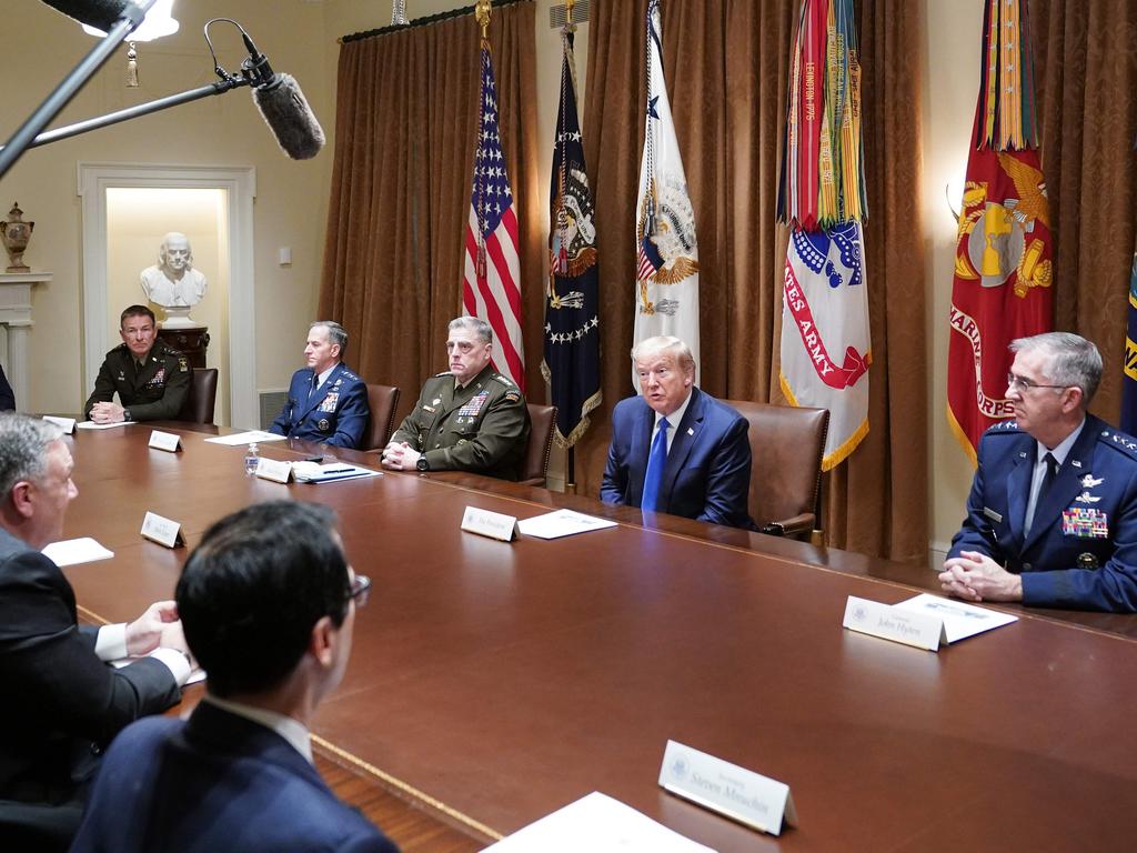 Vice Chairman of the Joint Chiefs of Staff General John Hyten, right. Picture: Mandel Ngan/AFP