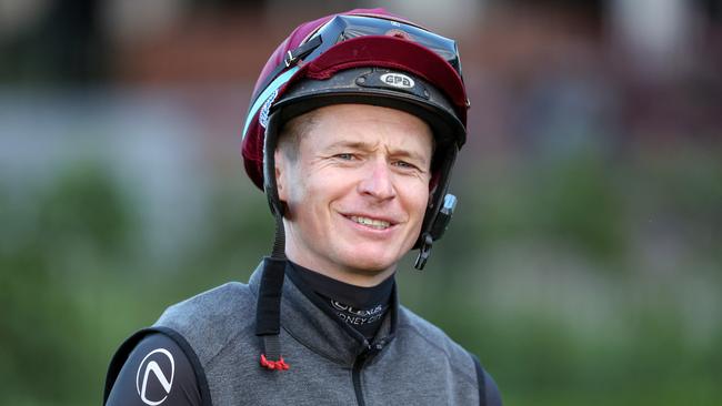 James McDonald will ride Romantic Warrior in Saturday’s Group 1 Turnbull Stakes at Flemington. Picture: Racing Photos via Getty Images.