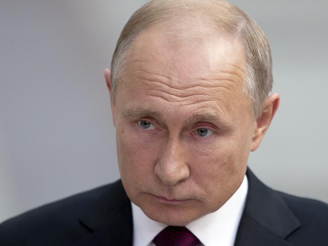 Russian President Vladimir Putin blamed Ukraine for the tragedy, saying they failed to close their airspace to commercial flights despite separatist fighting. Picture: AP