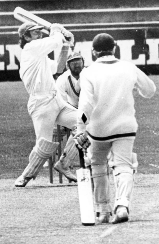 Ian Chappell batting for North Melbourne.