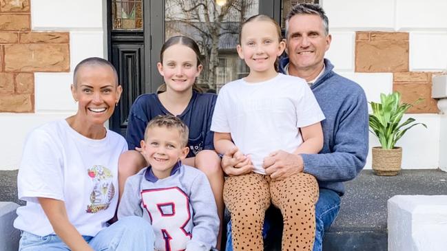 Farmer Wants a Wife’s Jo and Rob Hodges, with their children Darcy, Maggie and Roy Picture: Jo Hodges