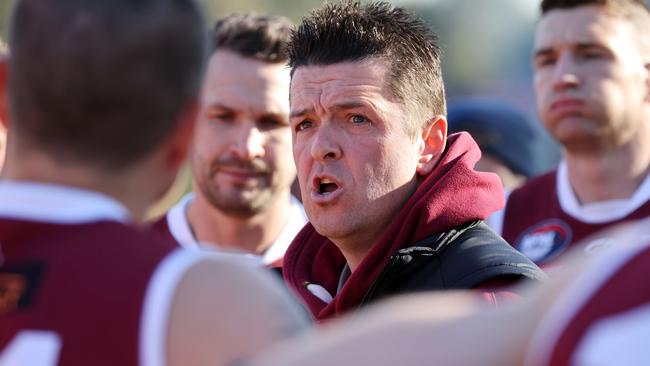 Lower Plenty coach Ben Turner. Picture: George Salpigtidis