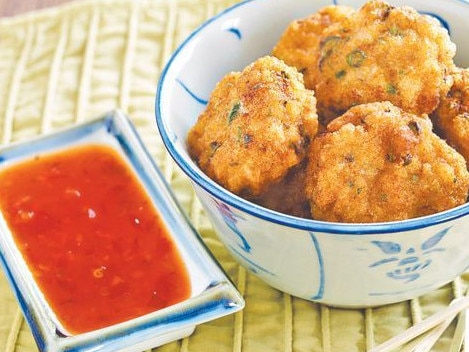 Fish cakes.