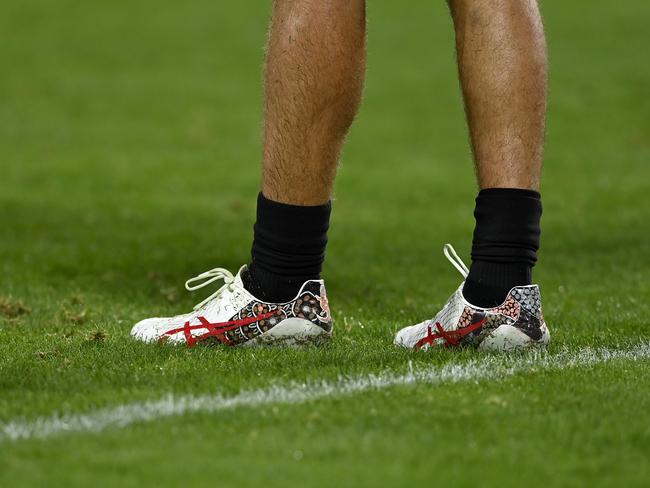 Canterbury Bulldogs superboot Matt Burton wears a size 14 shoe. Picture: NRL Photos