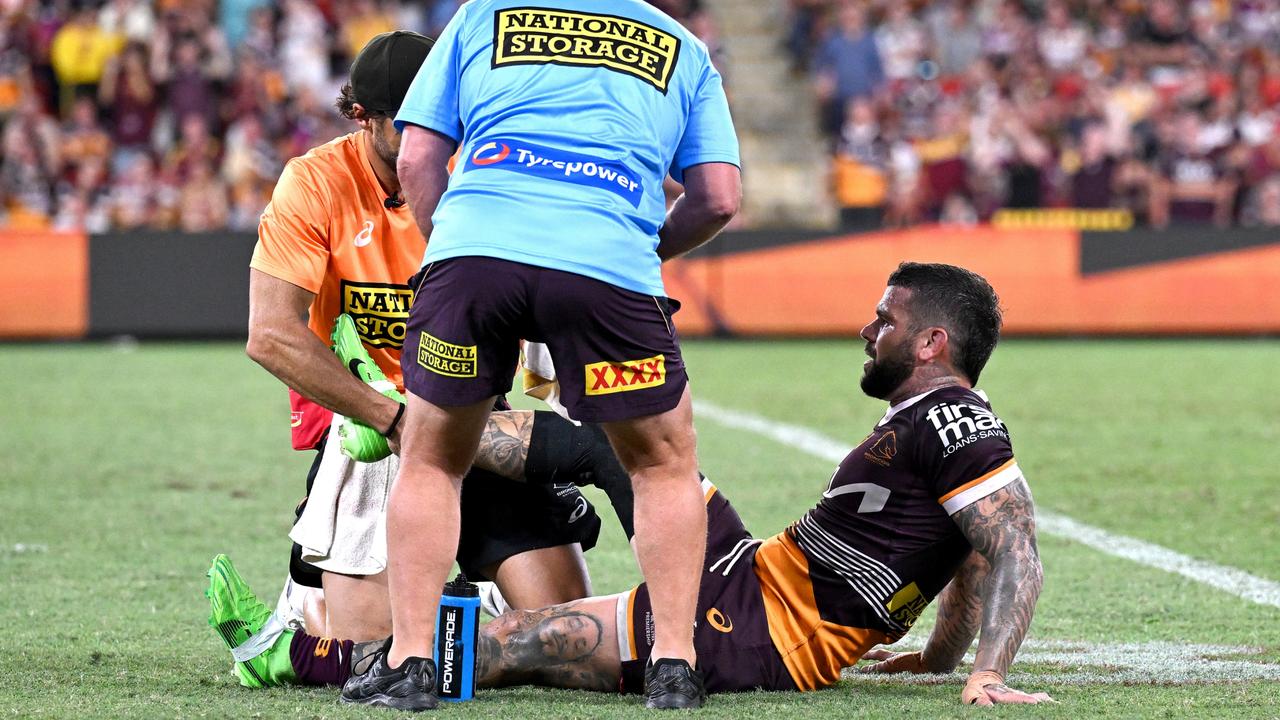 Adam Reynolds hobbled off the field late in the second half. Picture: Getty Images