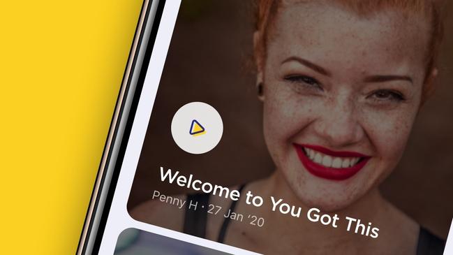 World first encouragement app images supplied