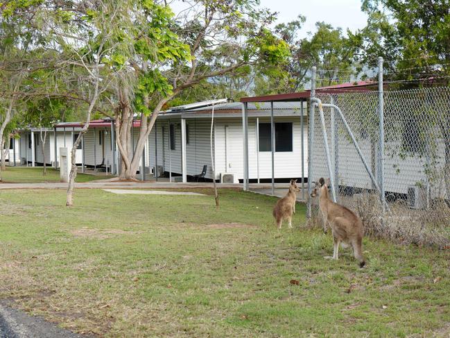 Some of the 200 homes in Glenden which are empty.