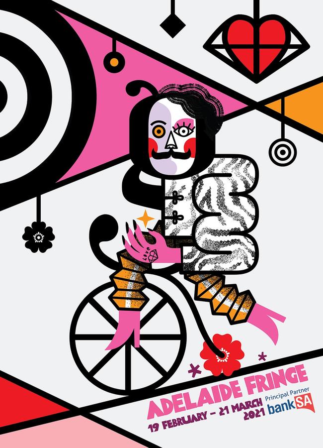 The 2021 Adelaide Fringe poster will be seen around the city.