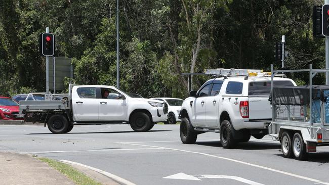 Sunday traffic at Helensvale. Picture by Richard Gosling.