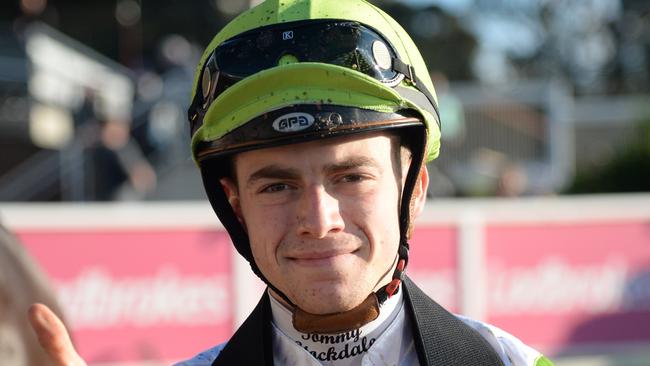 Thomas Stockdale has the task of piloting Pinyin on Saturday. Picture: Racing Photos via Getty Images