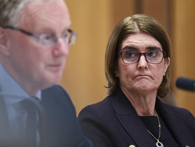 RBA Governor Michele Bullock was former Governor Philip Lowe’s right hand woman. Picture: NCA NewsWire / Martin Ollman