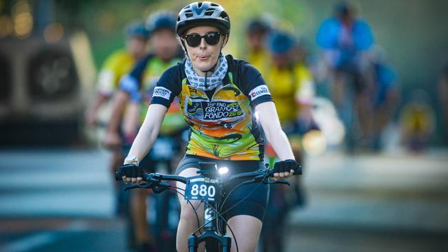 Kate Townsend in the Top End Gran Fondo in Darwin. Picture: Glenn Campbell